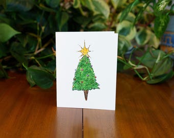 Weihnachtsbaum Karte | Weihnachtsgruß | Weihnachtskarte | Schreibwaren |