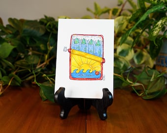 Sardinen-Druck | Fisch Illustration Illustration |