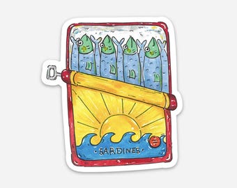Dosen Sardinen Magnet | Fisch aus der Dose