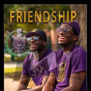 Omega Psi Phi 3D Hologram Wall Art