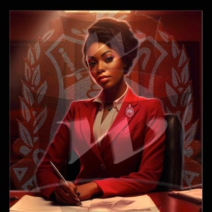 Delta Sigma Theta 3D Hologram Wall Art