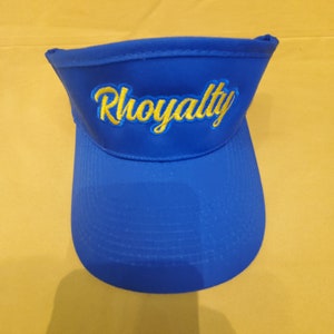 Sigma Gamma Rho Rhoyalty royal blue adjustable visor