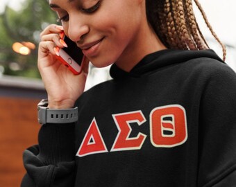 Delta Sigma Theta Letters Hoodie