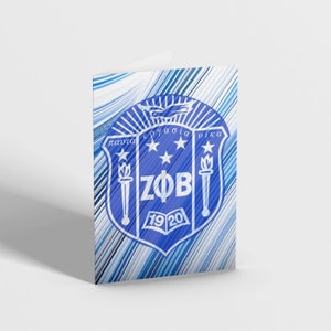 Tarjetas de felicitación Zeta Phi Beta (paq. de 2)