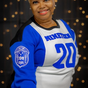 Zeta Phi Beta "J16" Nineteen 20 Chenille and Embroidered Sweatshirt