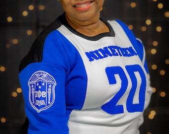 Zeta Phi Beta &quot;J16&quot; Nineteen 20 Chenille and Embroidered Sweatshirt