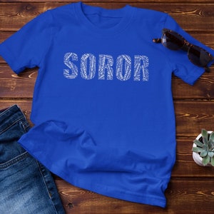 Zeta Phi Beta Soror Word Collage Screen printed Tee