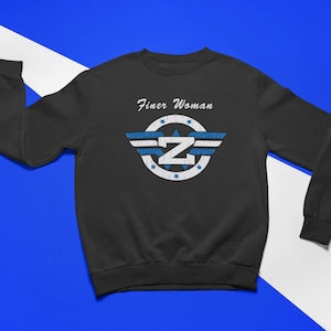 Zeta Phi Beta Finer Vrouw Super Hero Screen Printed Sweatshirt