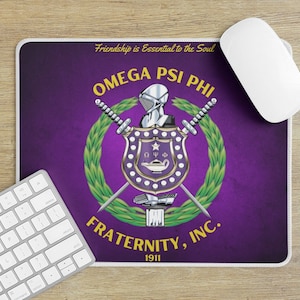 Omega Psi Phi Desk Mousepad