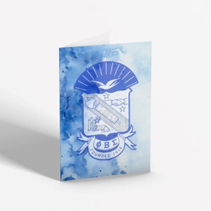 Tarjetas de felicitación Phi Beta Sigma (paq. de 2)
