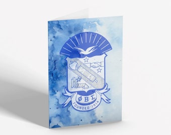 Cartes de voeux Phi Beta Sigma (paquet de 2)