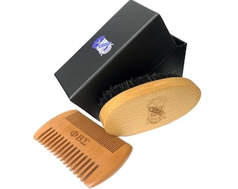 Phi Beta Sigma Comb and Brush Grooming Kit