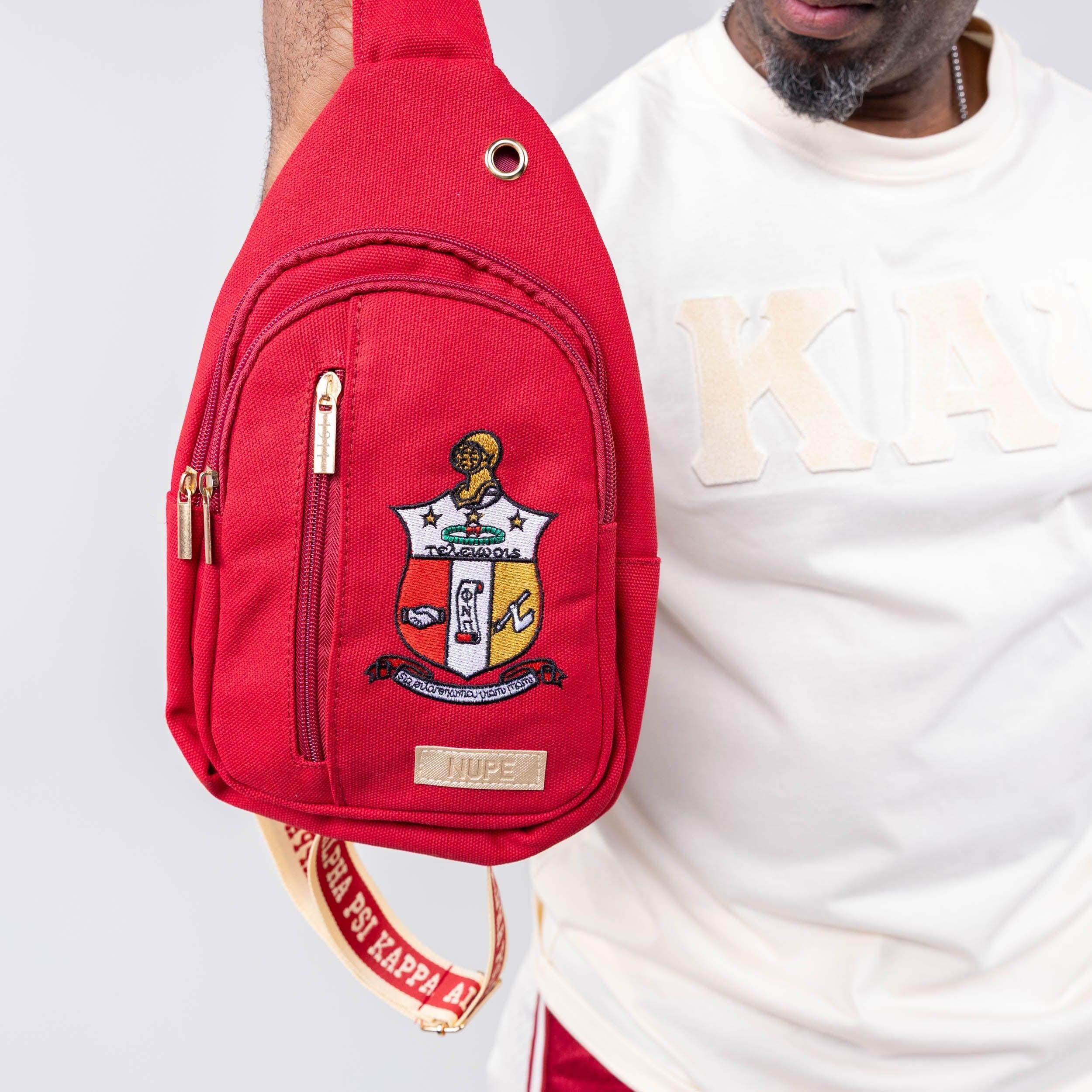 Mens Backpack Kappa Red Backpack Kappa Alpha Psi Leather Backpack
