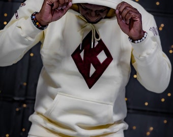 Kappa Alpha Psi Cream Embroidered/Chenille Tracksuit