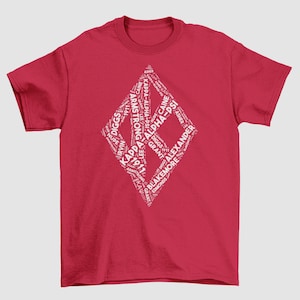 Kappa Alpha Psi Diamond K collage screen printed  tshirt / sweater