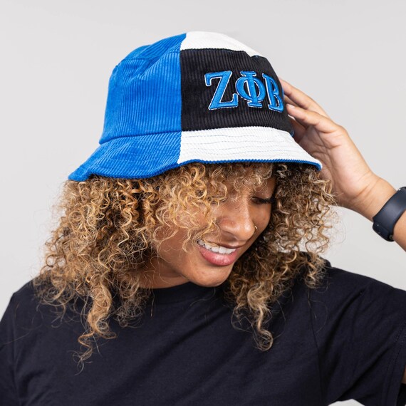 Zeta Phi Beta Corduroy Bucket Hat With 3D Embroidered  display picture 1