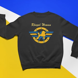 Sigma Gamma Rho Rhoyal Woman Screen Printed Super Hero Sweatshirt