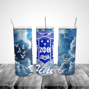 Zeta Phi Beta Dove Tumbler