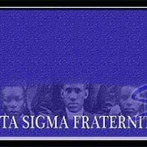 Phi Beta Sigma Custom Print with Frame add line name and chapter
