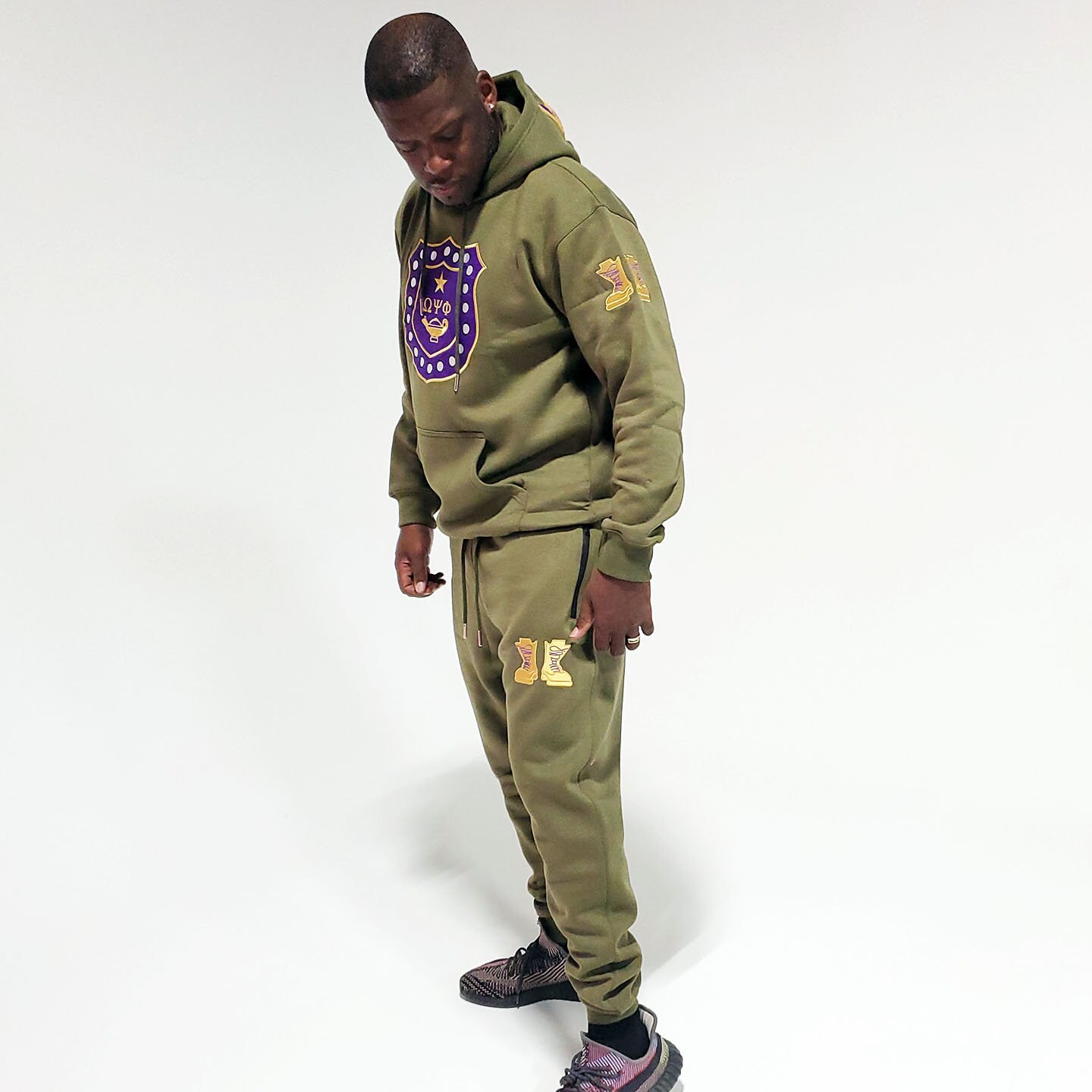 Omega Psi Phi Embroidered / Chenille Jogging Suit - Etsy