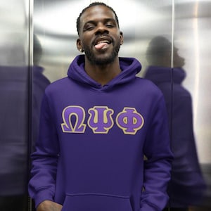 Omega Psi Phi Letters Hoodie