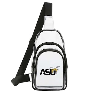 Alabama State University HBCU Clear Stadium Crossbody Bag