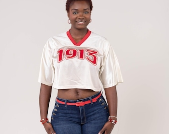 Delta Sigma Theta Embroidered 1913 Cropped Jersey