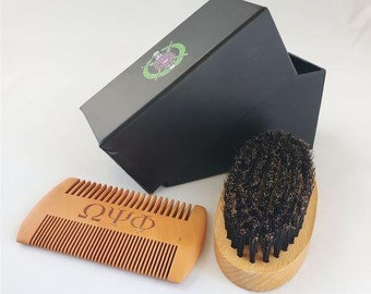 Omega Psi Phi Travel Comb and Brush Grooming Kit