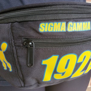 Sigma Gamma Rho Durable Multipocket Fanny Pack