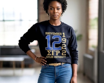 Sigma Gamma Rho Bling en strass Rhovember 12 1922 Butler University Sweatshirt/T-shirt