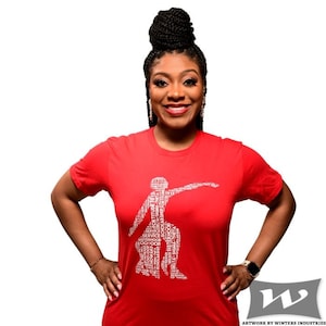 Delta Sigma Theta Fortitude screen printed collage t-shirt