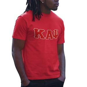 Kappa Alpha Psi distressed letter tee