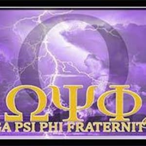 Omega Psi Phi Custom Print with Frame Add Line Name and Chapter
