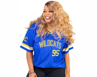 Fort Valley State University HBCU Blue Embroidered Baseball Jersey