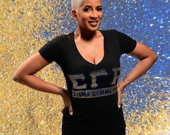 Maglietta Sigma Gamma Rho Bling Letters