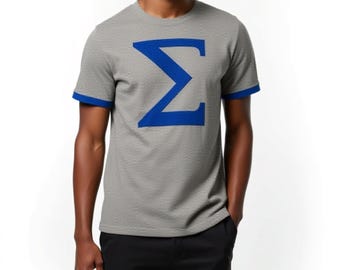 Phi Beta Sigma Letter Brush Embroidery Tee