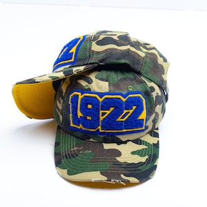 1922 Sigma Gamma Rho Distressed Camo Chenille Cap