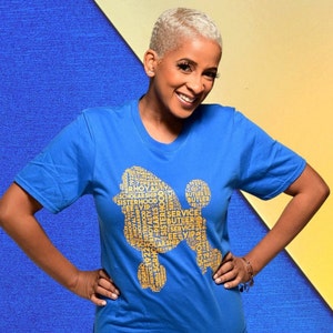 Sigma Gamma Rho Pudel Wort Collage T-Shirt / Sweatshirt