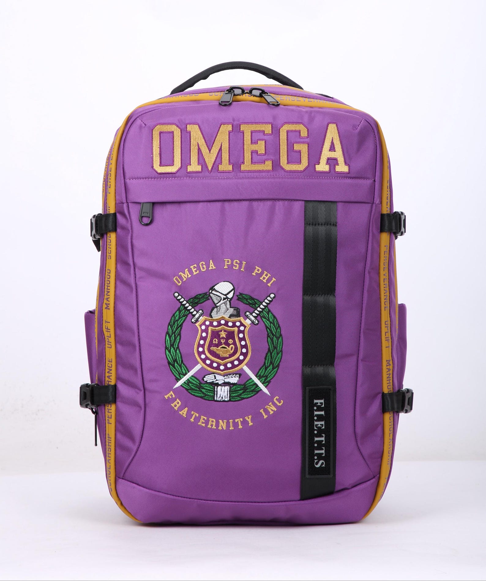 Omega Pro Backpack Omega Psi Phi Embroidered Purple and Gold Backpack - Etsy