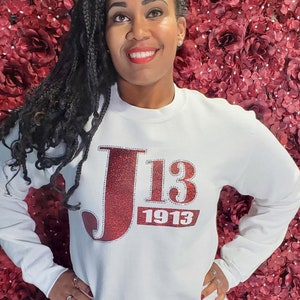 Delta Sigma Theta  &#39;J13&#39; 1913 Bling and Rhinestone Sweatshirt / T-Shirt