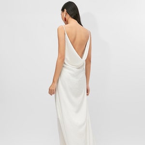 Ready to ship - Britney White Wedding Slip Dress