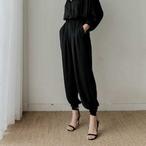 Silk joggers womens hotsell