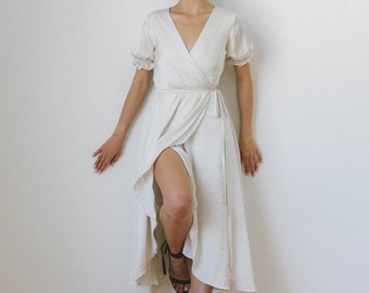 wrap wedding dresses