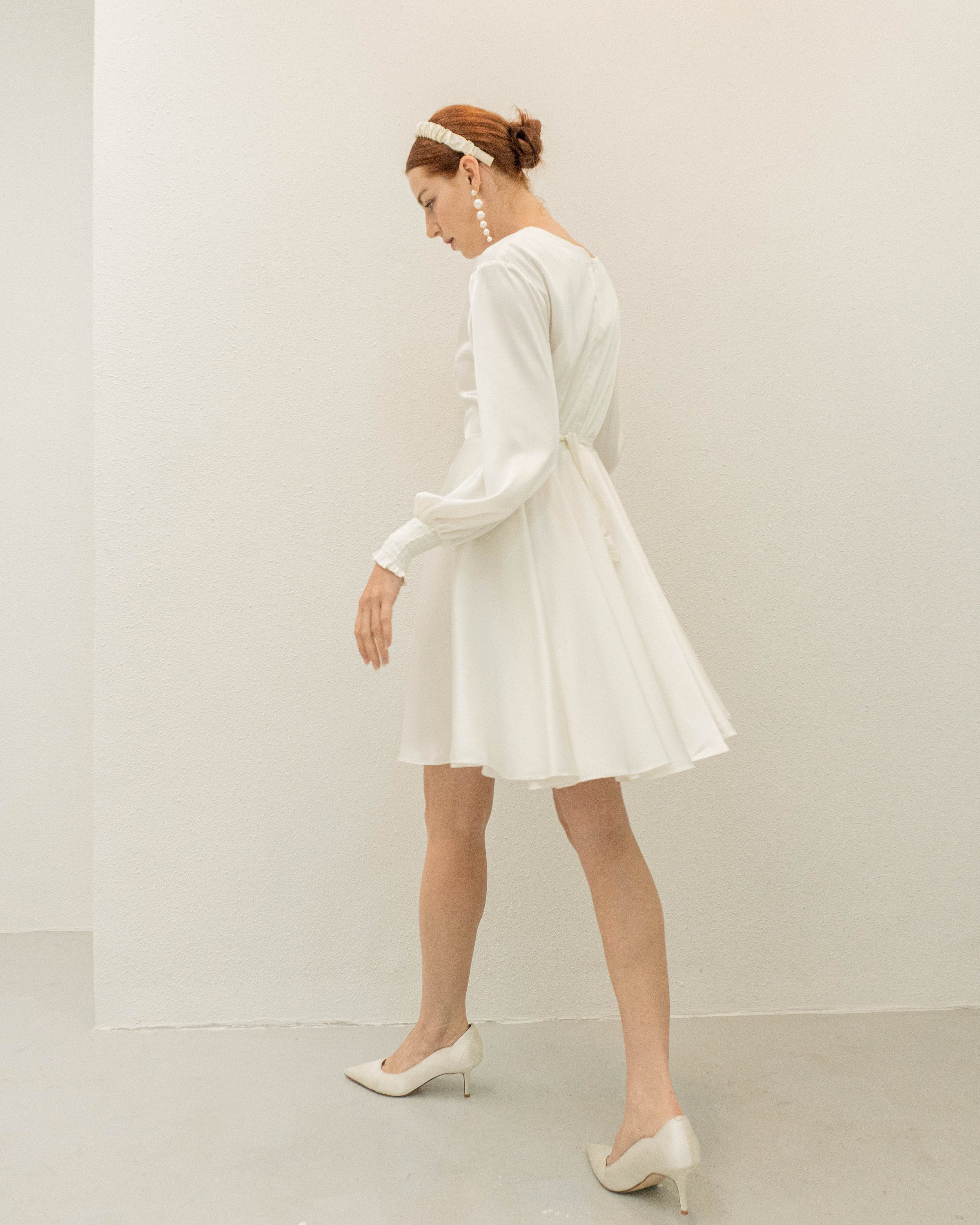 Fit and Flare White Mini Dress - Etsy