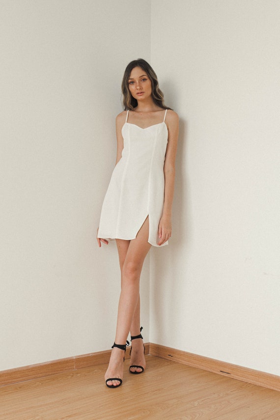 Valerie Mini Slip Dress / Simple Silk Satin Dress / Slip Dress