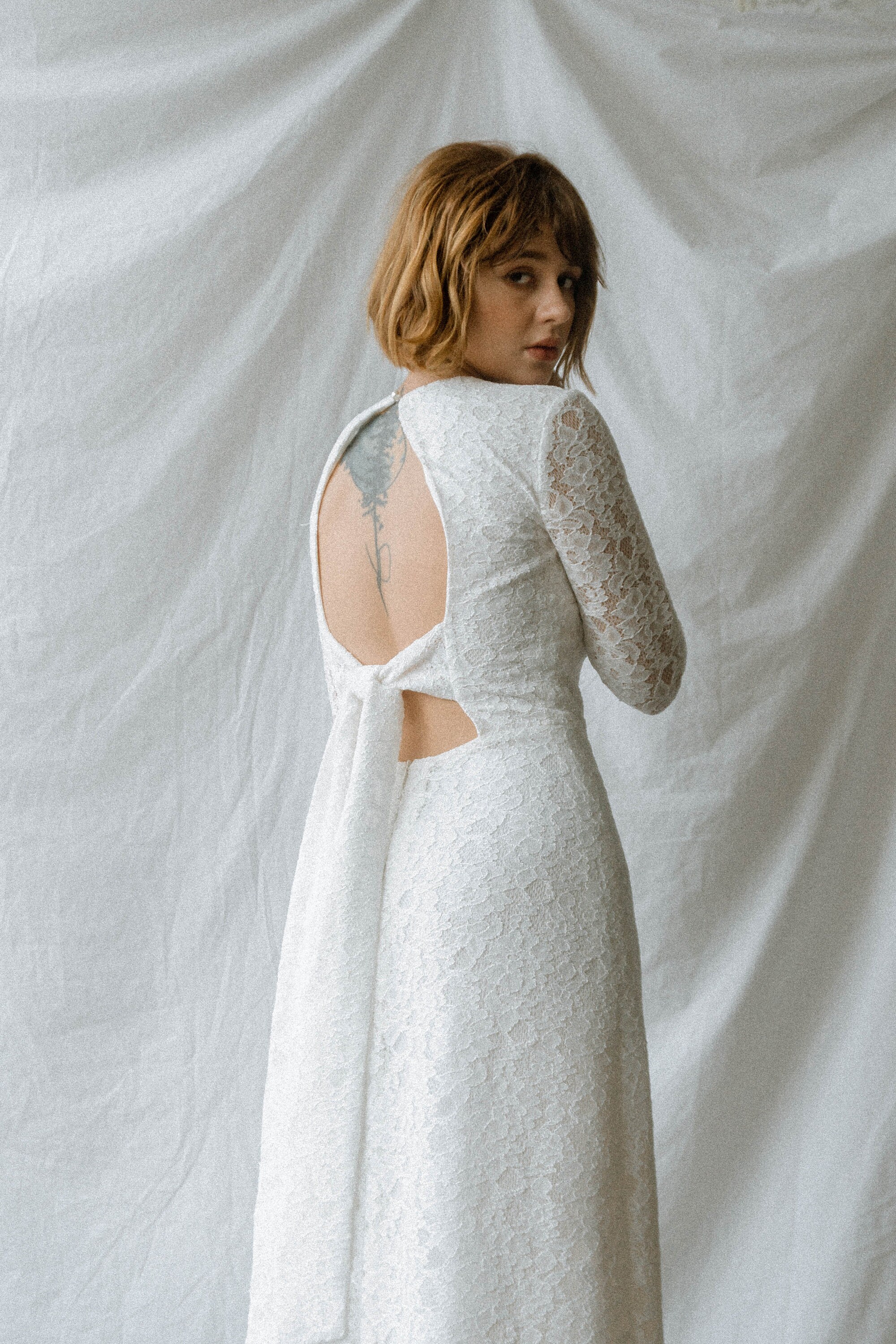 Dana Long Sleeves Lace Wedding Dress 