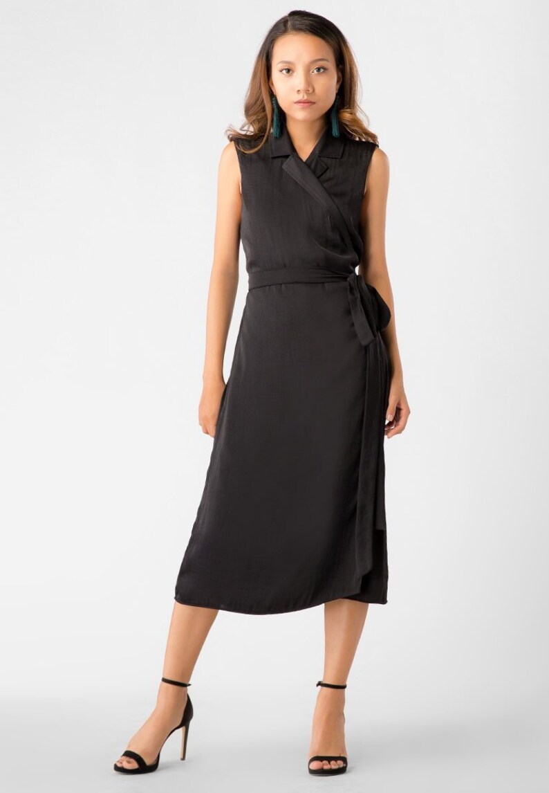 wrap vest dress