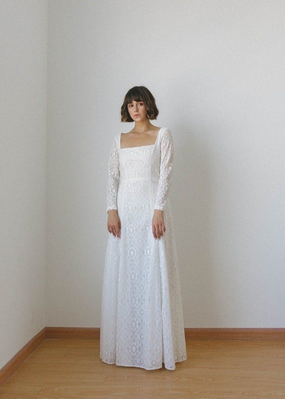 Buy Lyanna Square Neck Lace Dress/boho 