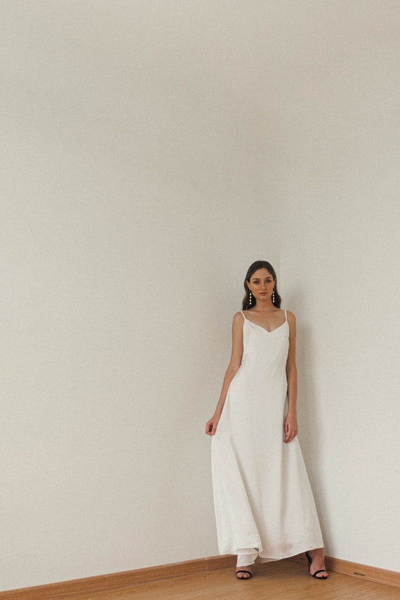 Floor length 2025 white slip