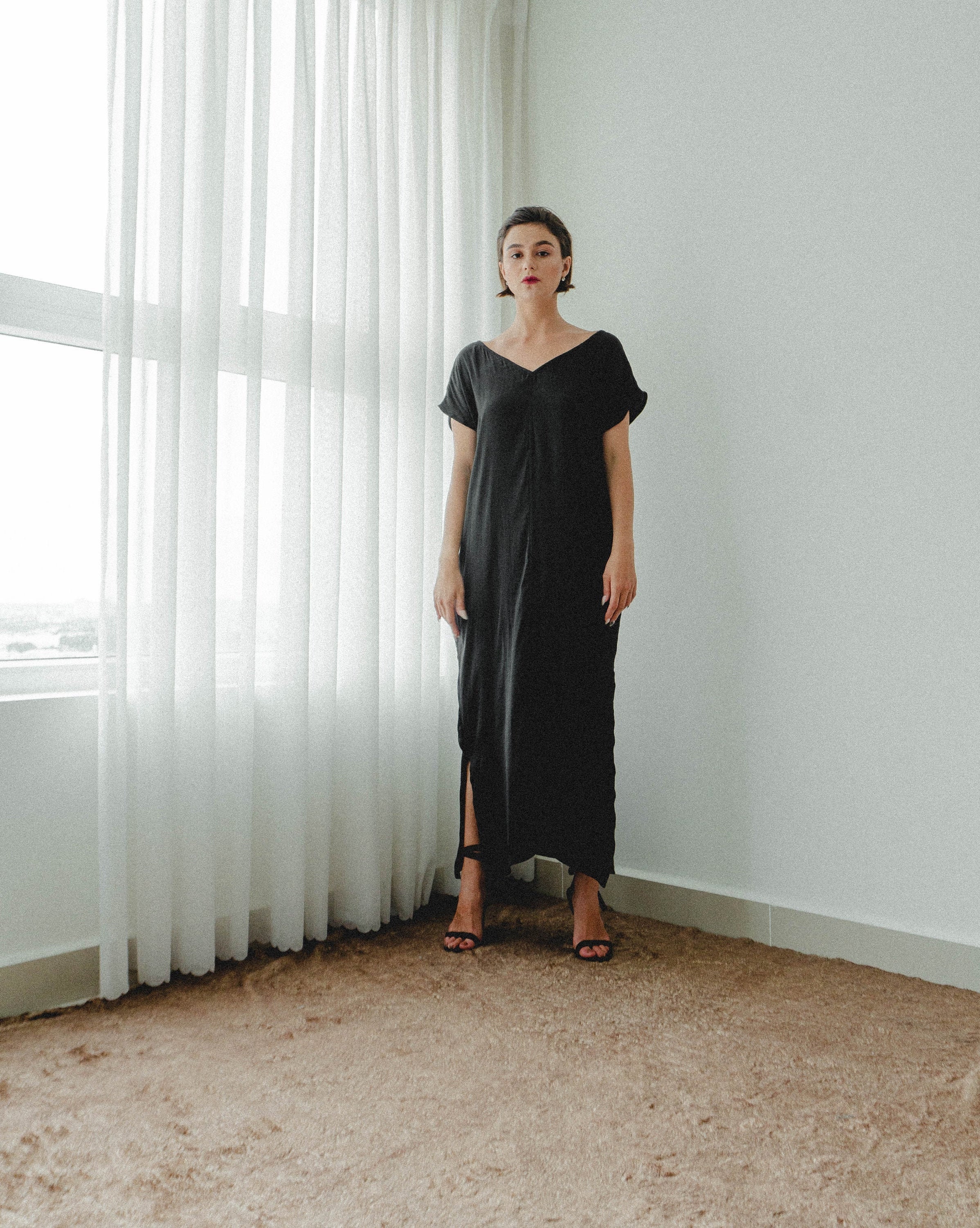 Noah Kaftan Maxi Dress / Black Tunic 